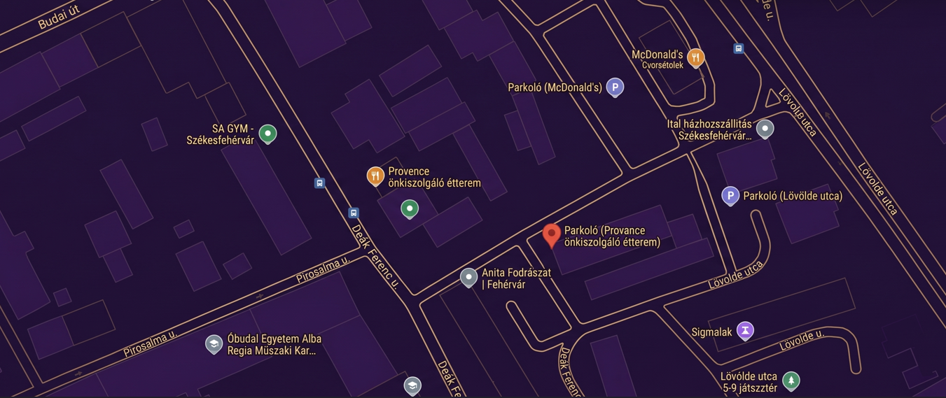 Provence Parkolás Térkép